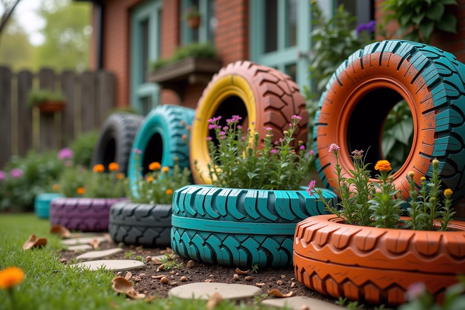 autoreifen deko garten-Titel
