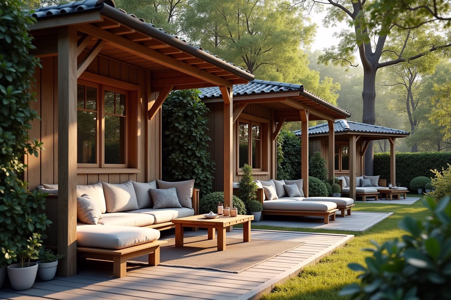 garten sitzecke überdacht ideen-Titel