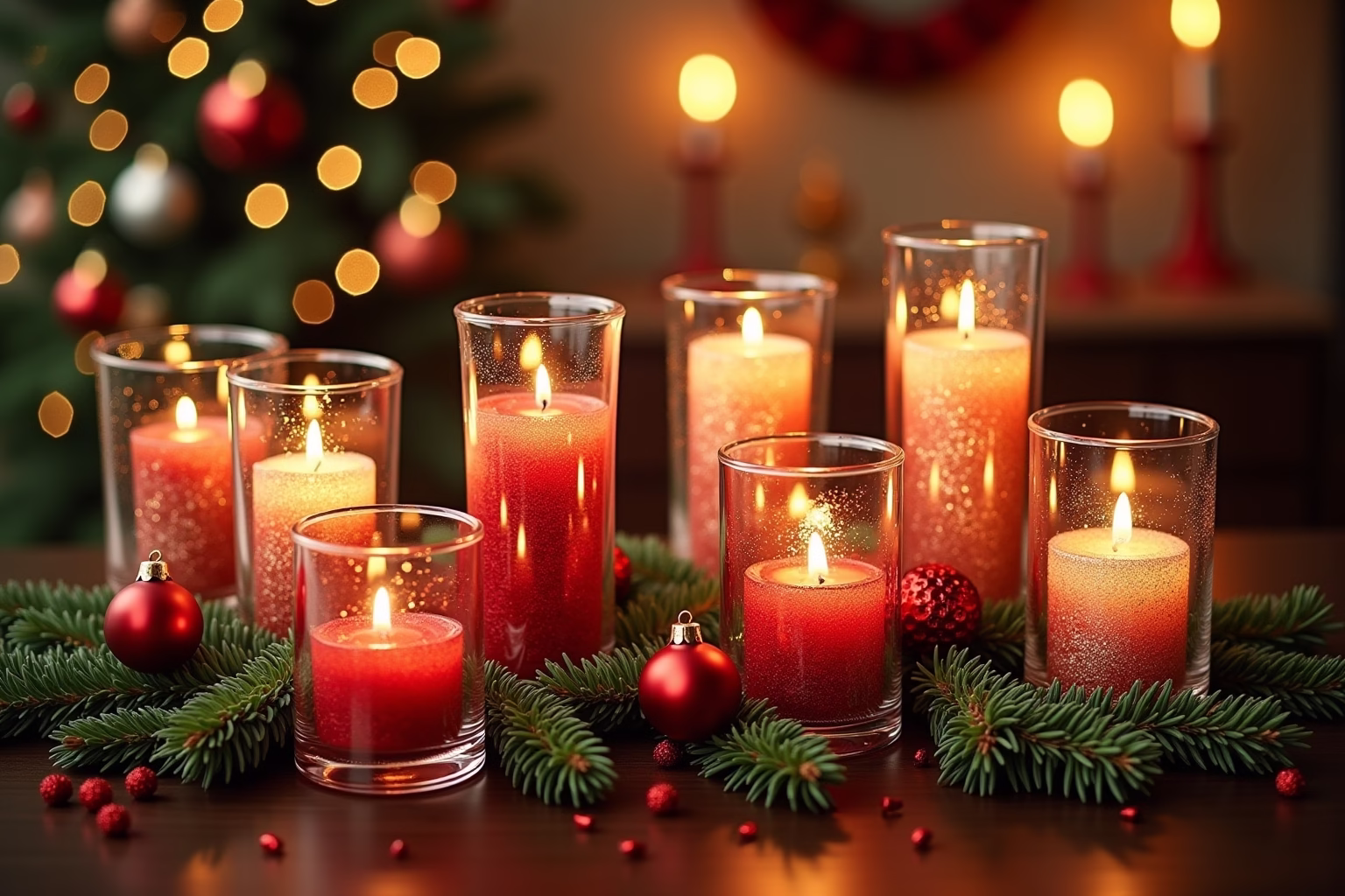 glasvasen dekorieren weihnachten-Titel