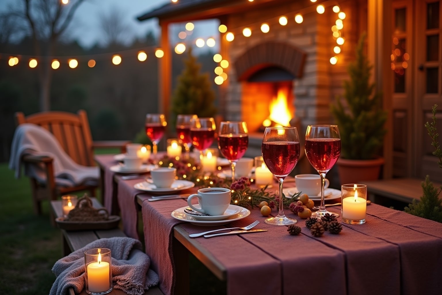 glühweinparty im garten-Titel