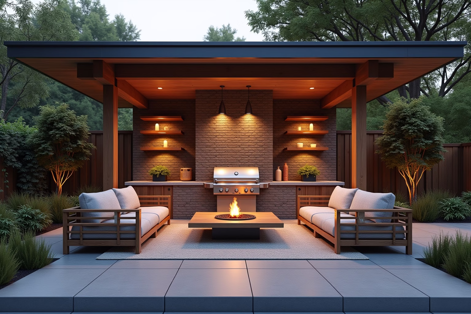 grillecke garten überdacht-Titel