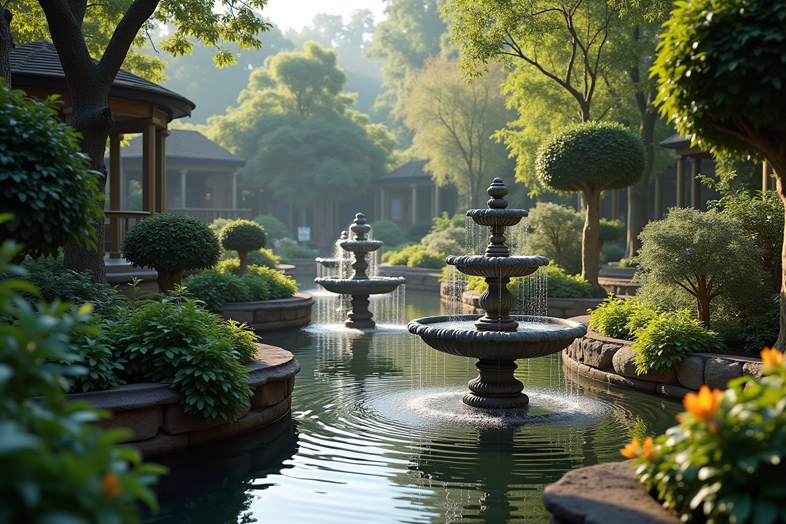 ideen brunnen garten-Titel