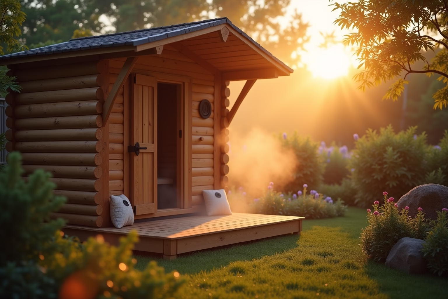 sauna im garten ideen-Titel