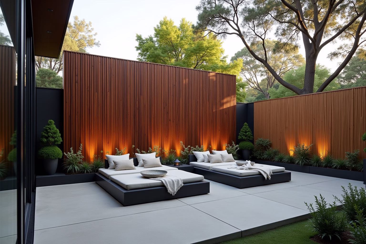 sichtschutz garten ideen modern-Titel