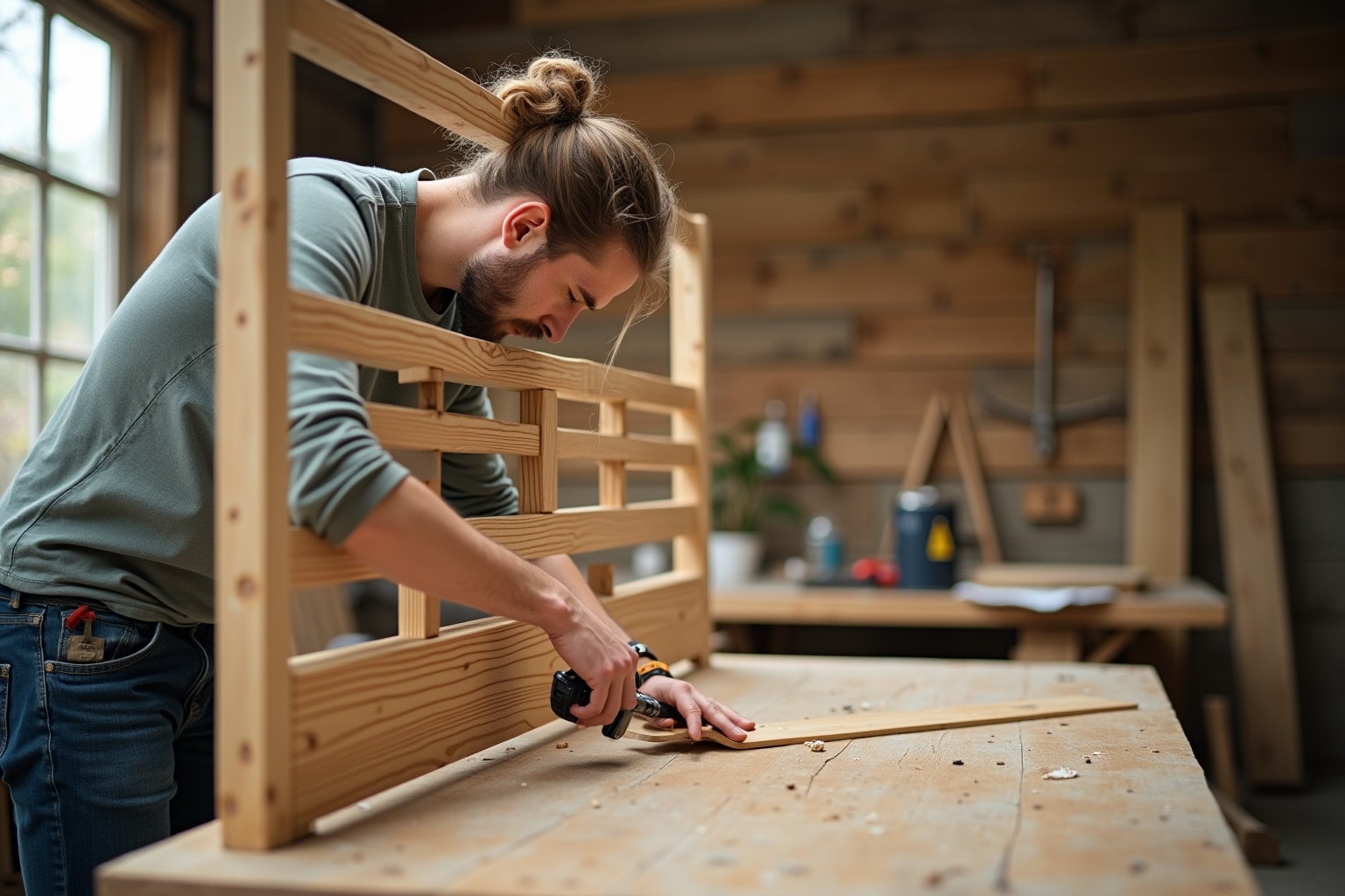 Sichtschutzwand selber bauen Schritt für Schritt
