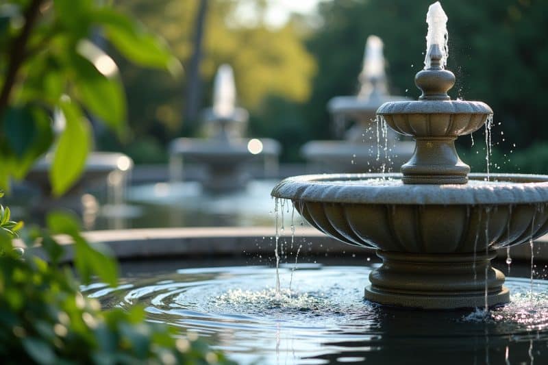 springbrunnen garten-Titel