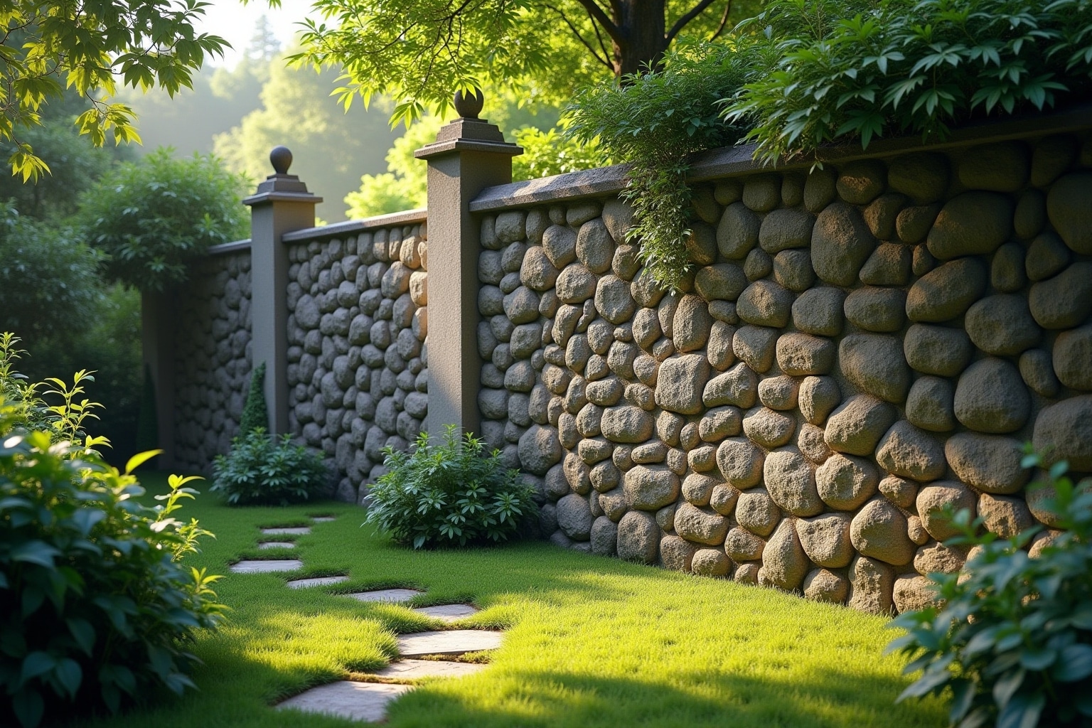 steinmauer garten-Titel