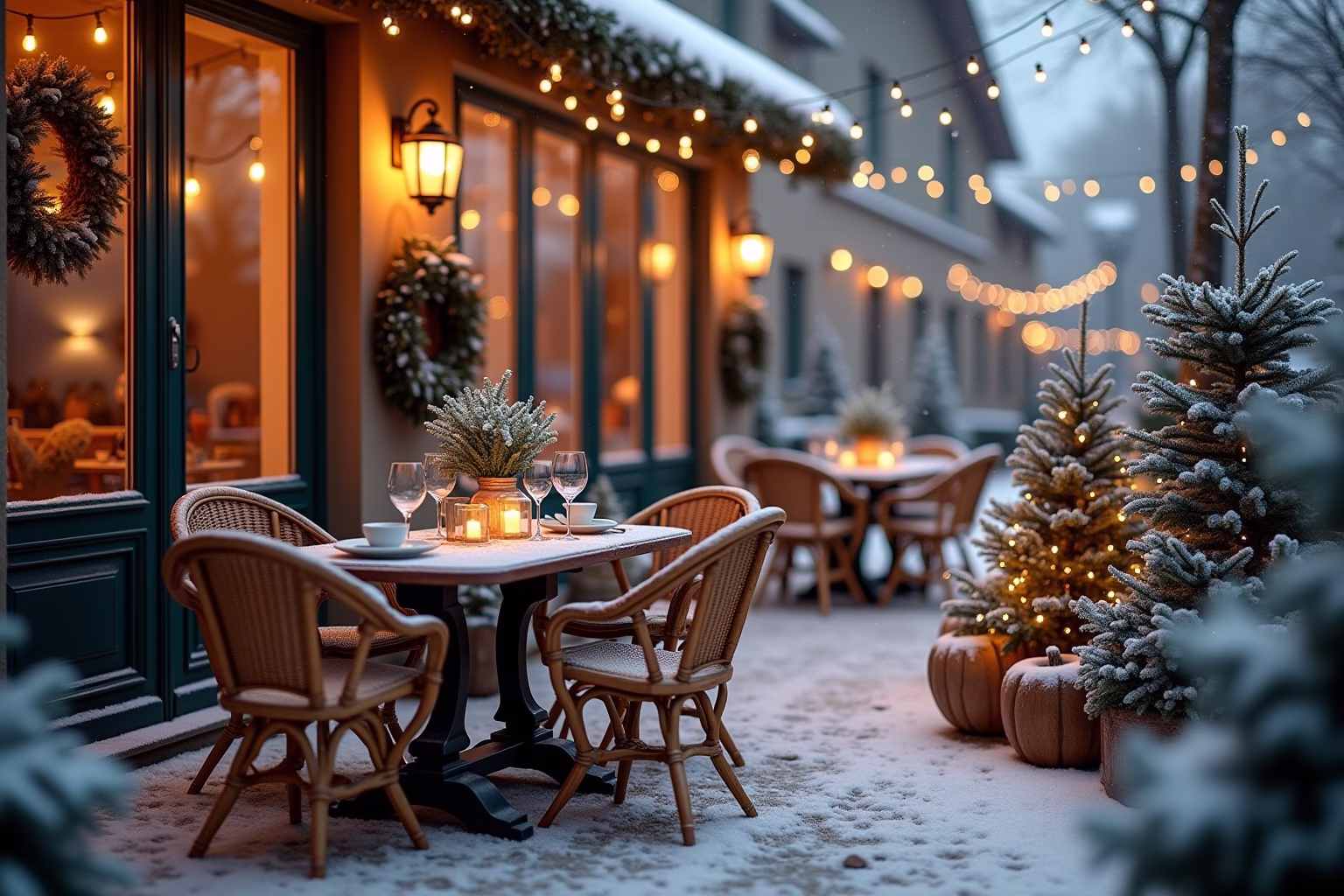 terrasse weihnachtlich dekorieren-Titel