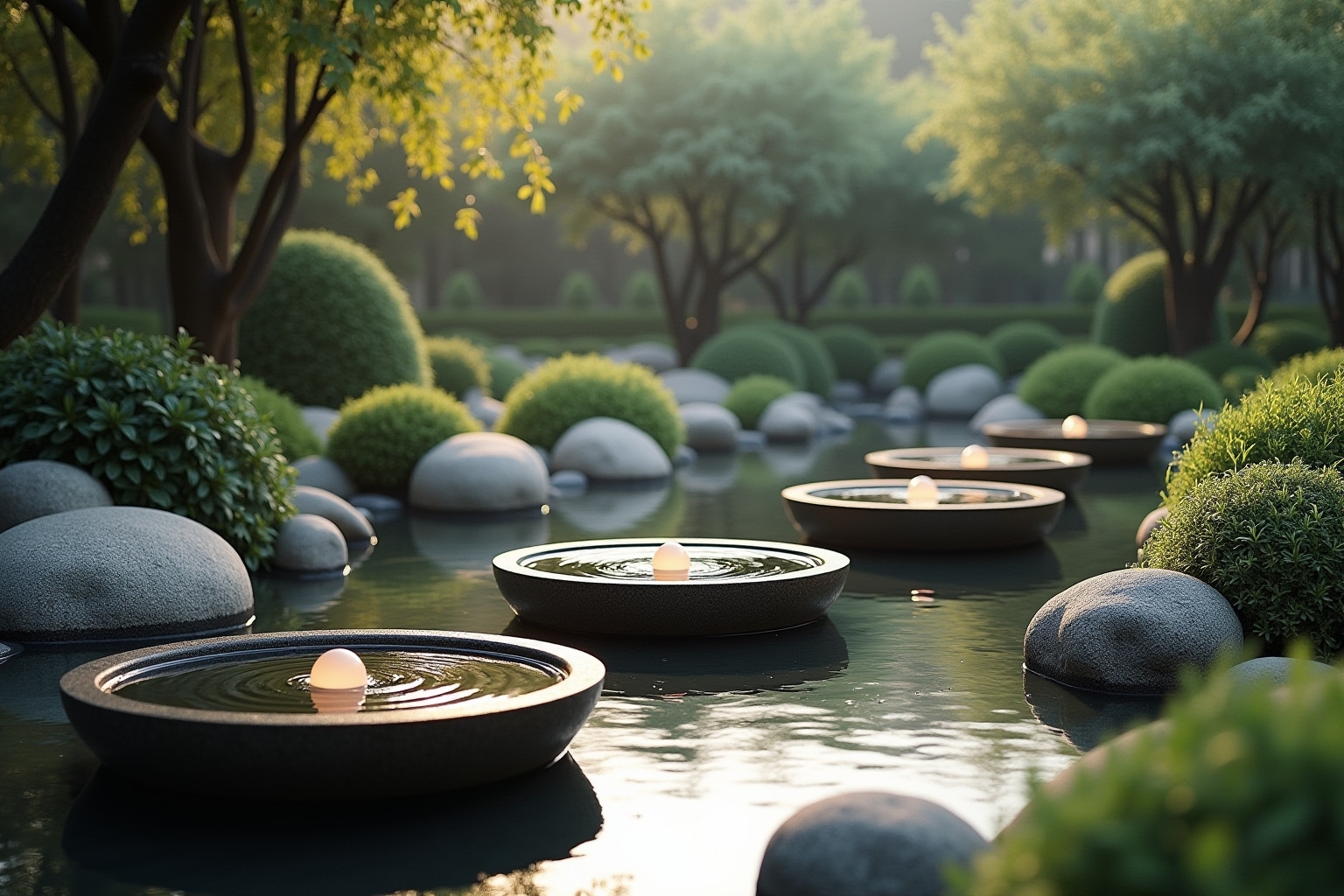 wasserbecken garten-Titel