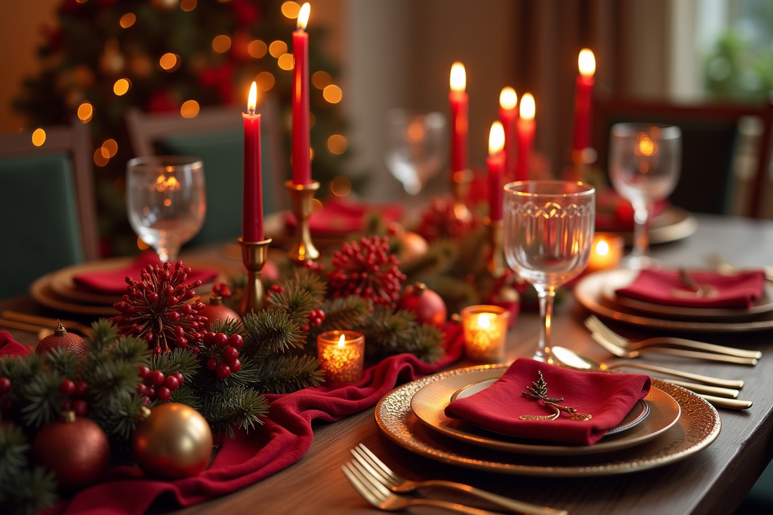 weihnachtliche tischdeko-Titel