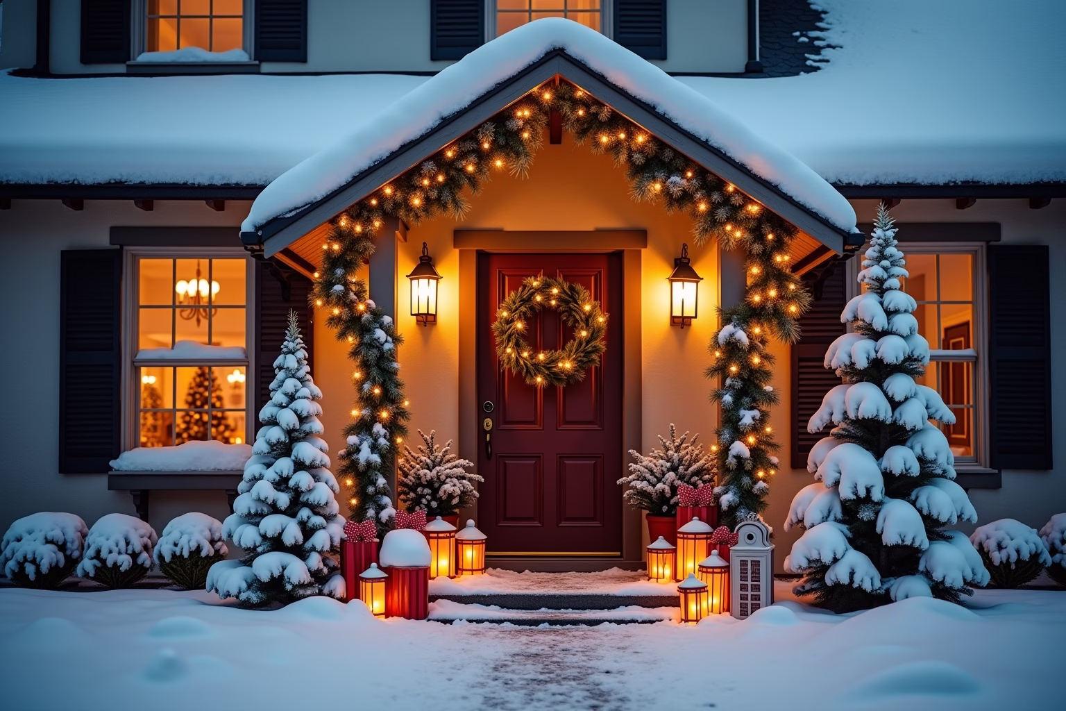 winter deko hauseingang-Titel